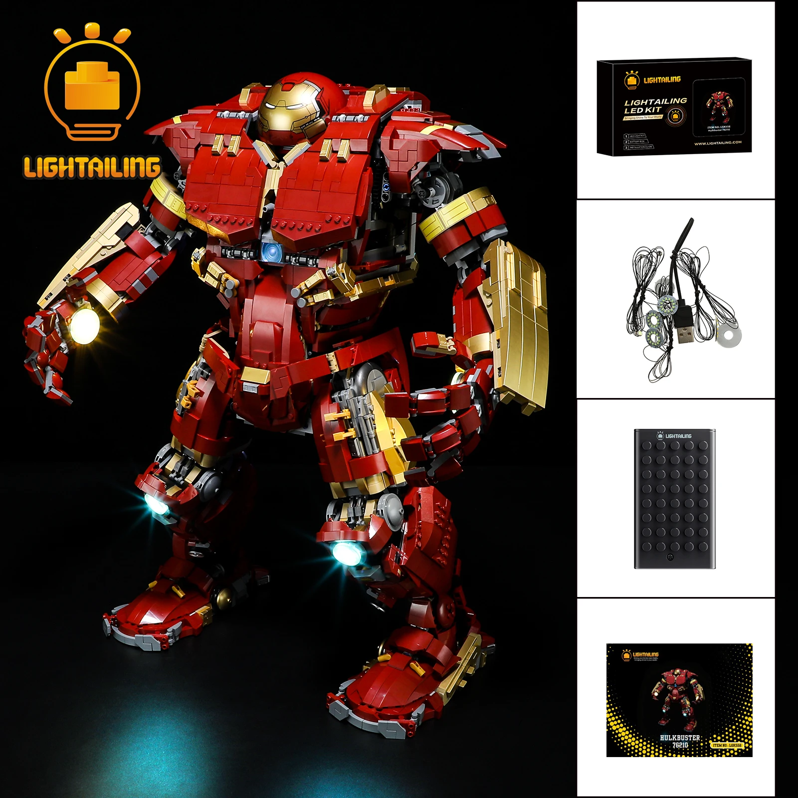 Lightailing Led Light Kit Per 76210 Building Blocks Set (Non Includere Il Modello) Giocattoli Per Bambini