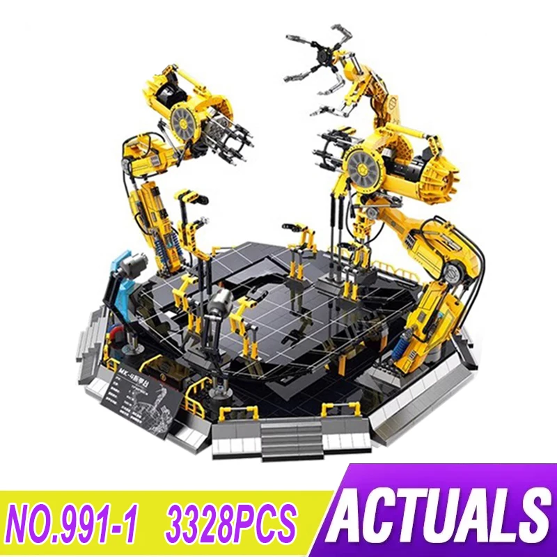 Nuove Stazioni Tecniche Moc Mech Compatibili 76210 Building Blocks Mattoni Puzzle Giocattolo Regali Di Compleanno Per Bambino