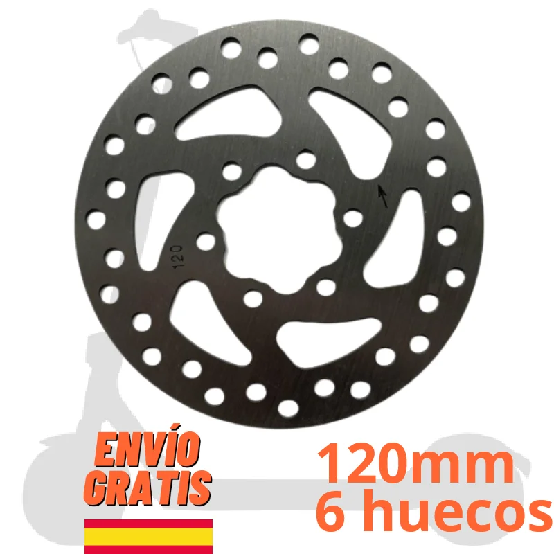 ✅Disco Freno Monopattino Cecotec Bongo Serie A 120Mm 6 Fori Outsider / Kaabo Mantis 8 / Skywalker 8S - Pastiglie, Accessori, Adesivi, Ricambi