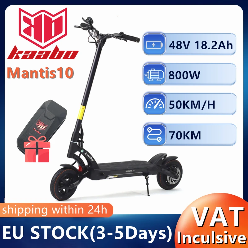 Eu Stock Originale Kb Mantis10 Eco Scooter Elettrico 48V 18.2Ah Nuova Versione Con Faro 800W Motore 50 Km/H Velocità V2 Kickscooter