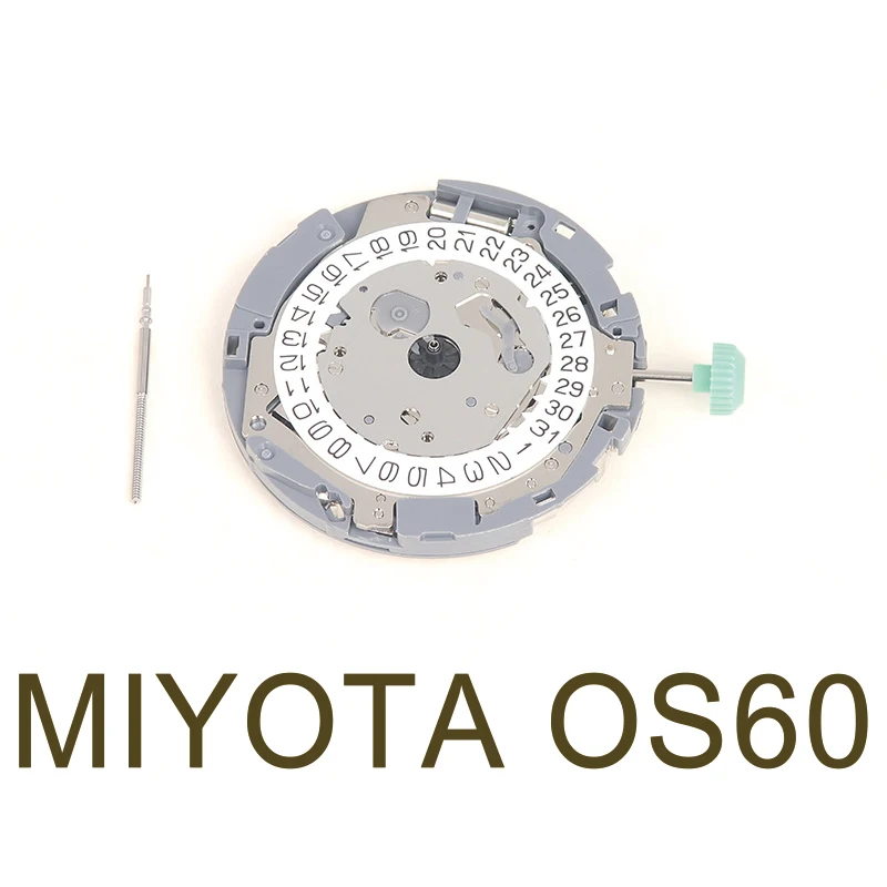 Giappone Originale Miyota Os60 Movimento Citizen Quartz Date At 3 Parti Di Ricambio Del Movimento Di Riparazione Dell'Orologio