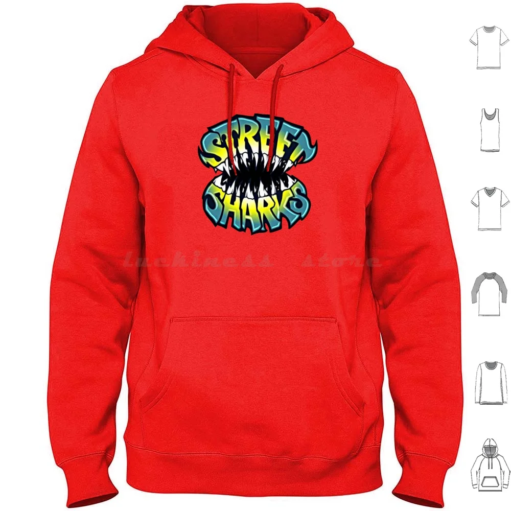 Street Sharks Felpe Manica Lunga N3Rd Pl4Net Nerd Pianeta Street Sharks Street Sharks Cartone Animato Cartoni Animati 90S Sabato