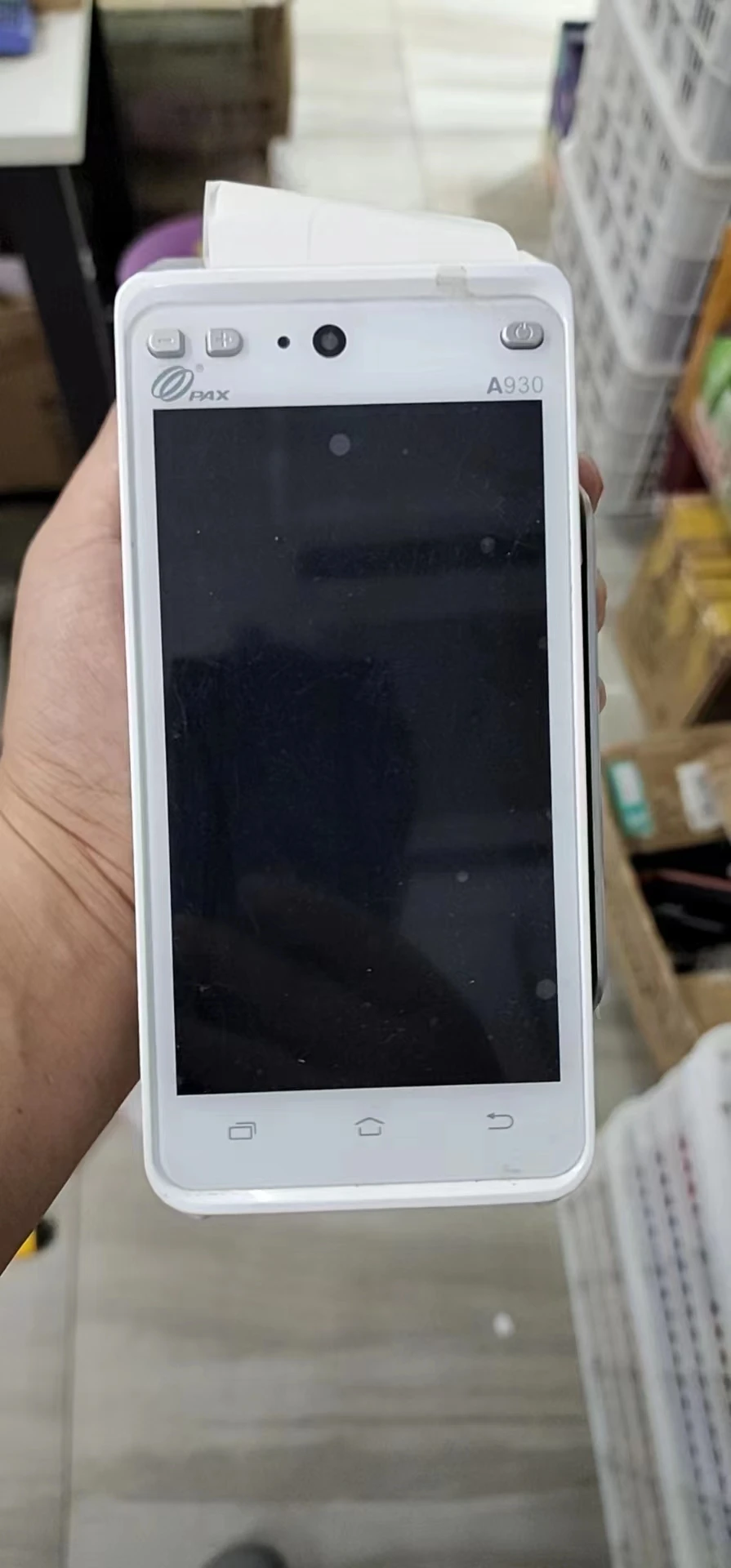 Dispositivo Di Pagamento Mobile Usato A930 Sistema Pos Android Tutto In Una Macchina Senza Supporto Tecnico