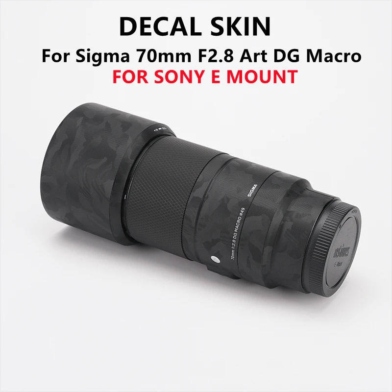Sigma 70 F2.8 Lens Sticker Decal Skin Per Sigma 70Mm F/2.8 Dg Macro Art Per Sony E Mount Lens Protector Coat Wrap Sticker Film