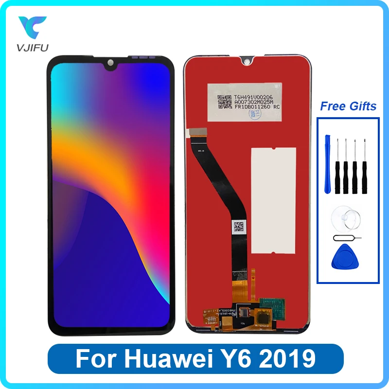 6.09 ''Per Huawei Y6 2019 Display Lcd Touch Screen Digitizer Sostituzione Mrd-Lx1F Mrd-Lx1 Mrd-Lx3 Mrd-Lx1N Schermo Con Cornice