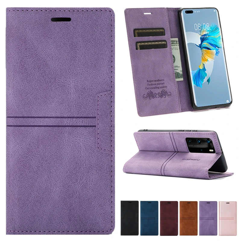 Per Huawei P40 P40 Pro P30 P30 Lite P20 P20 Pro P20 Lite/Mate 50 50E 50 Pro 10 Pro 10 Lite/Y6 2019 Portafoglio In Pelle Magnetica