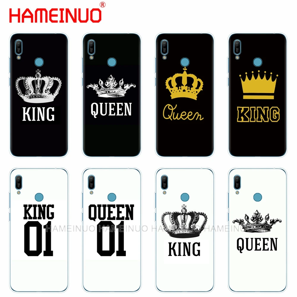 Custodia Protettiva In Silicone Per Huawei Y5 Y6 Y7 Y9 Pro Prime 2019 Honor 8S 8A 20 Lite Pro 10I View 20 V20 King Queen Couple