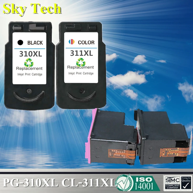 Cartuccia A Getto D'Inchiostro Di Qualità Per Pg-310Xl Cl-311Xl Pg310 Cl311, Per Canon Ip1800 Ip2500 Mp210 Mx300 Mx310 Mx350 Mx420 Ecc [Giappone]