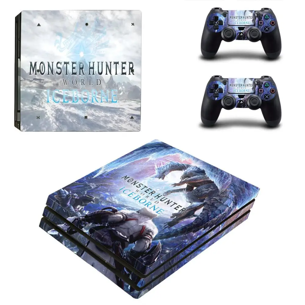 Monster Hunter World Iceborne Ps4 Pro Skin Sticker Per Sony Playstation 4 Console E Controller Ps4 Pro Skin Stickers Decalcomania