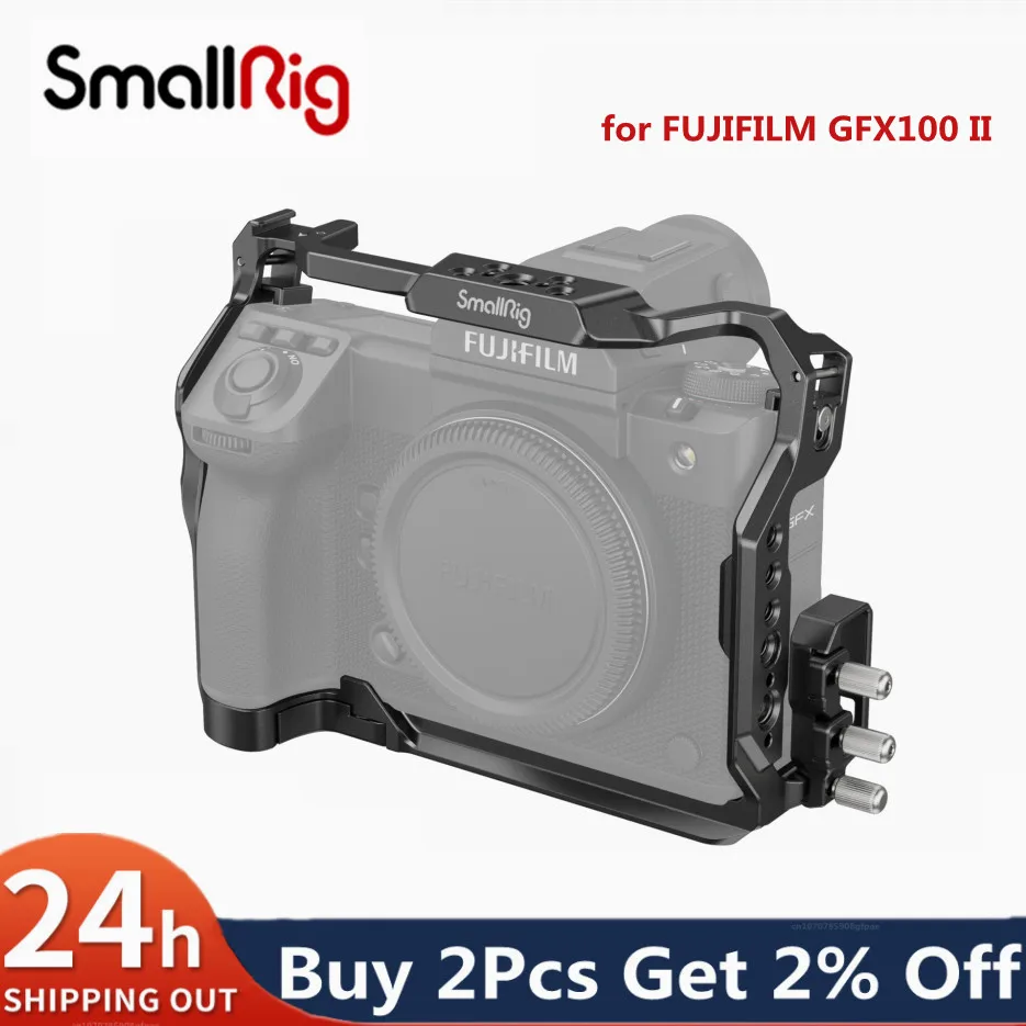 Kit Gabbia Smallrig Piastra Staffa L Per Fujifilm Gfx100 Ii 4201 4203