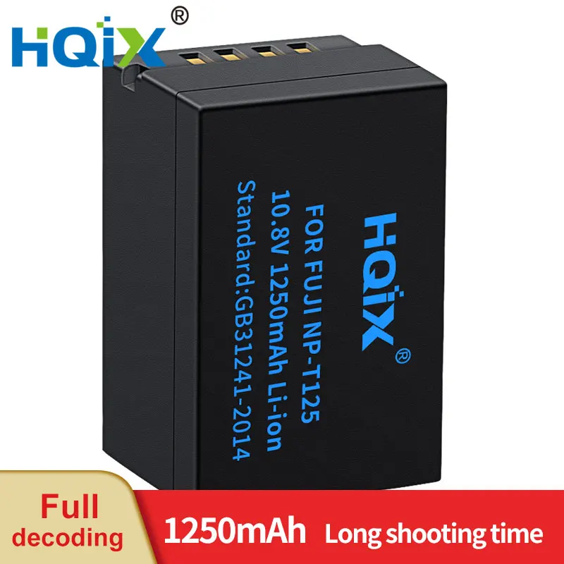 Hqix Per Fujifilm Gfx50S Gfx50R Gfx100 Fotocamera Np-T125 Batteria Del Caricatore