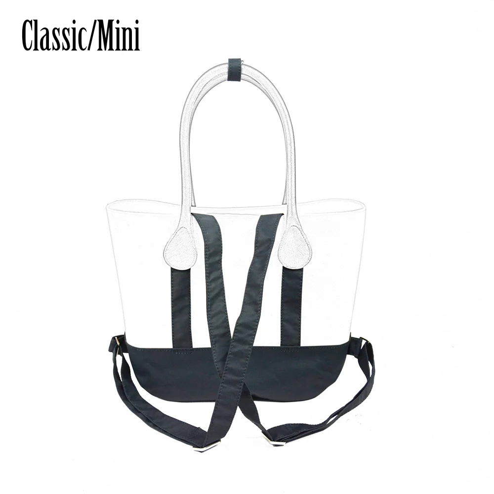 Nuovo Obag Zaino Universale Cinturino In Tessuto Microfibra Kit Zaino Cintura Per Big Classic Mini O Bag