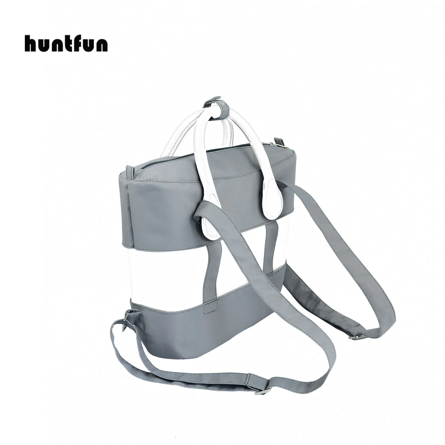 2023 Huntfun New Strap Belt Kit Zaino In Tessuto In Microfibra Con Finiture Con Cerniera Per Big Obag Classic Mini O Bag
