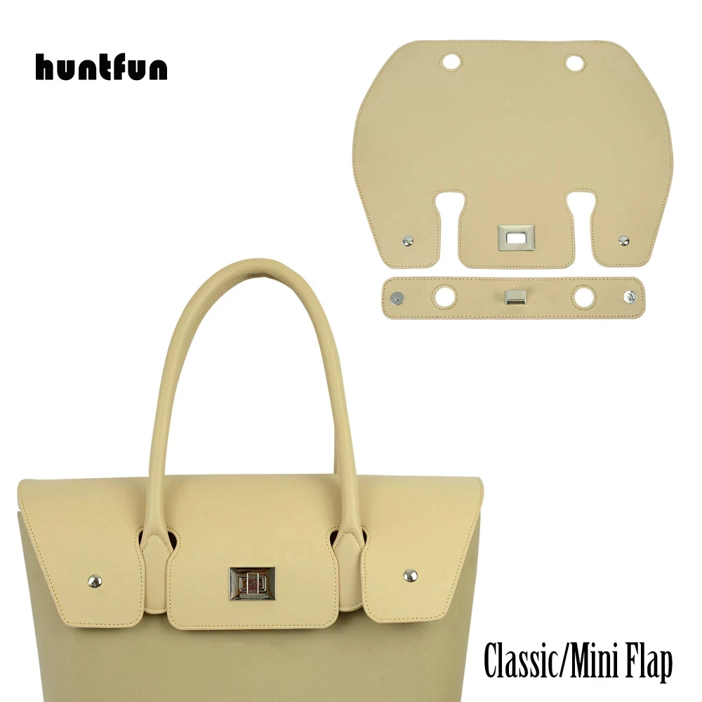Huntfun 2023 New Obag Leather Pu Flap Cover Con Bottone Cuboid Per Classic Mini O Bag Summer Spring Women Girl Handbags Totes