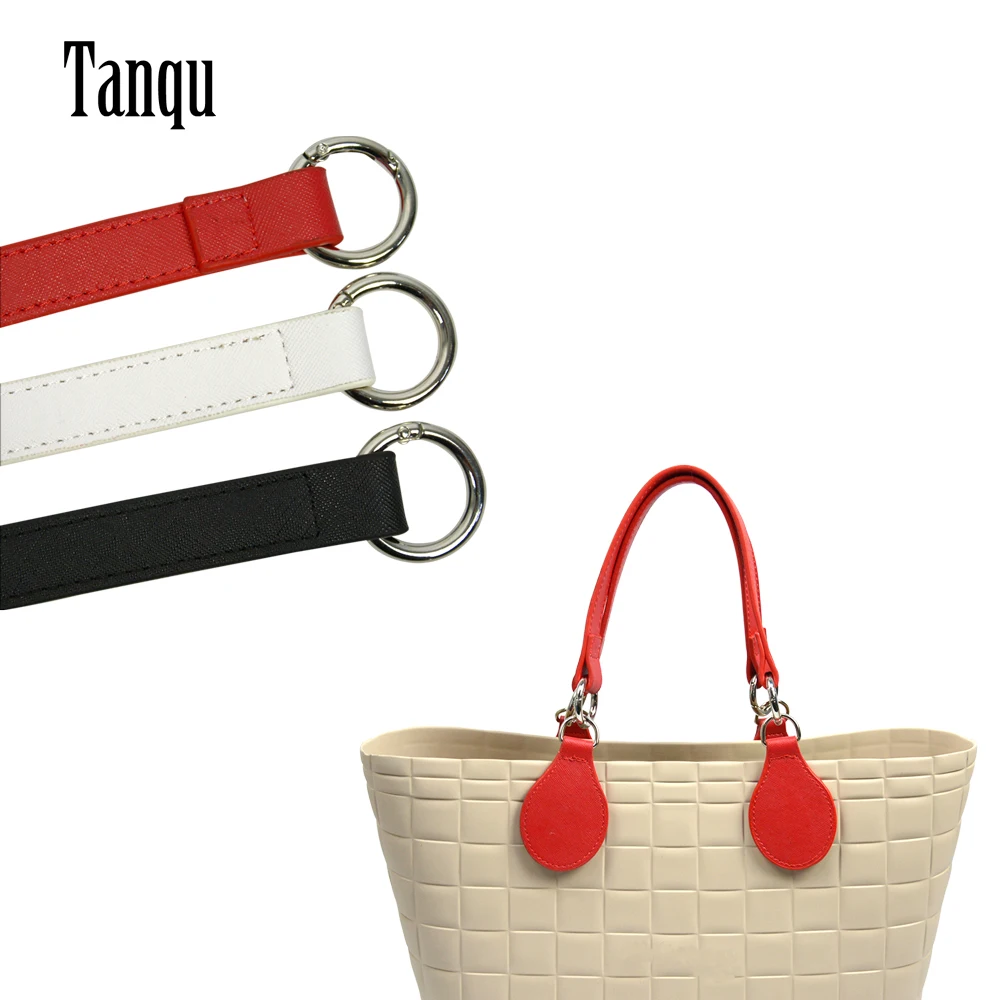 Tanqu New 1 Pairs Edge Painting Cintura In Ecopelle Con Anelli Aperti Per Maniglie Obag Classic Mini Urban City O Bag Borsa Da Donna