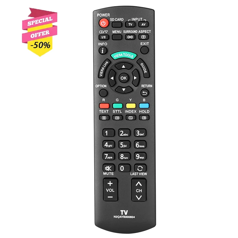 Telecomando Muslimex Per Panasonic Tv Th-L32C30A Th-L32E3A Th-L32U30A Th-L32X30A Th-L32X50A Th-L32X30G Th-L32X30S