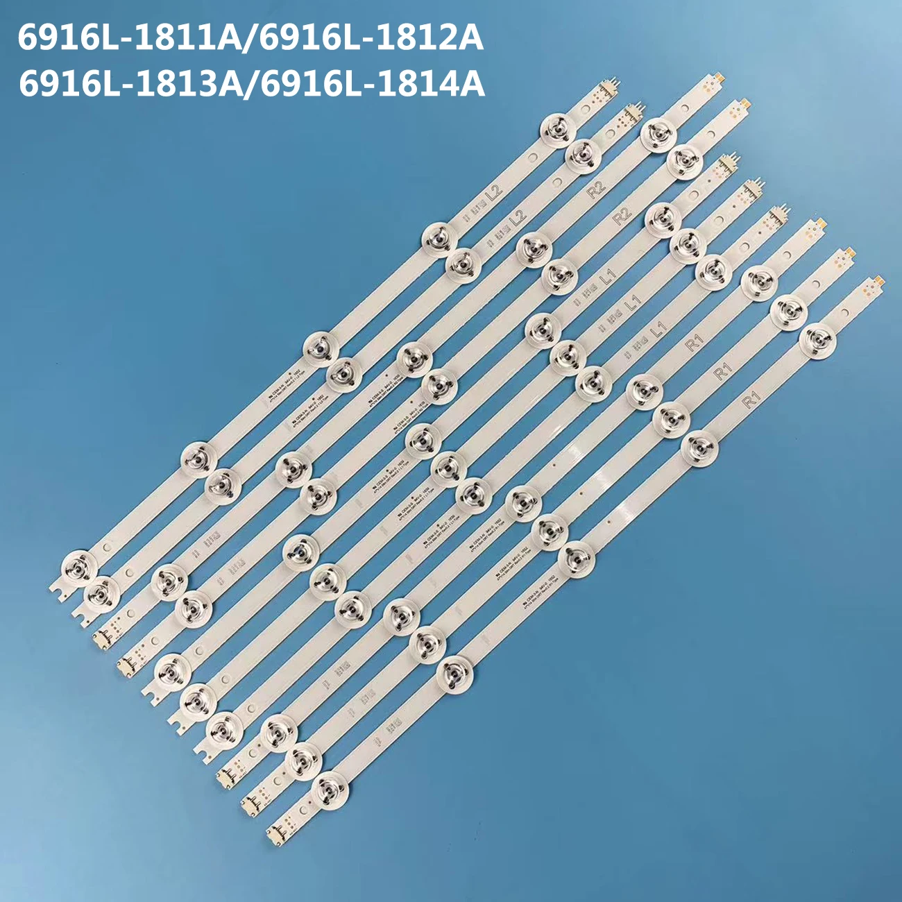 Striscia Di Retroilluminazione A Led Da 10 Pezzi Per Panasonic Tx-47As650E 47 Asm651 Tx-47As650B Tx-47As650 Tx-47As740 47 V14 Slim Drt L1 L2 R1 R2