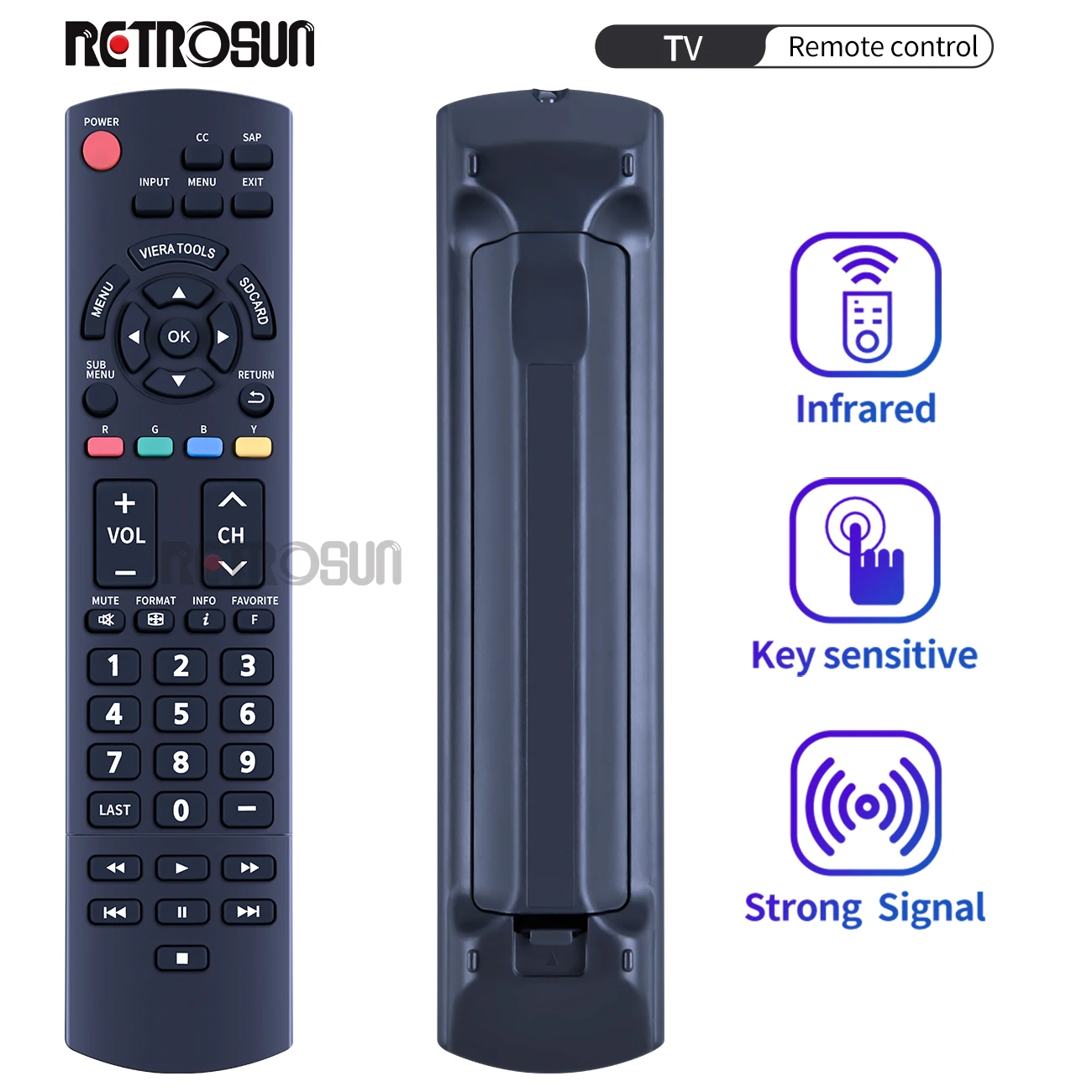 Nuovo Display Per Telecomando Tv Al Plasma Lcd Panasonic 2009 Tc-26Lx14 Ls4G