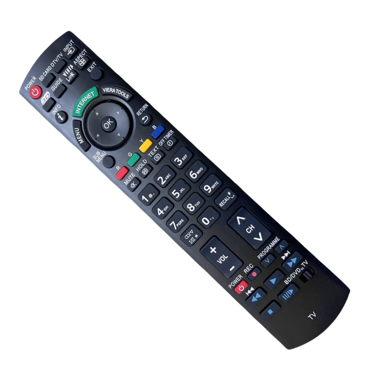 Telecomando Per Panasonic Th-42Pd25U/P Th-42Px25 Pt-50Lc13 Pt-60Lc13 Th-42Px20 Ct-32E131Ug Ct-32E13G Smart Led Tv Lcd