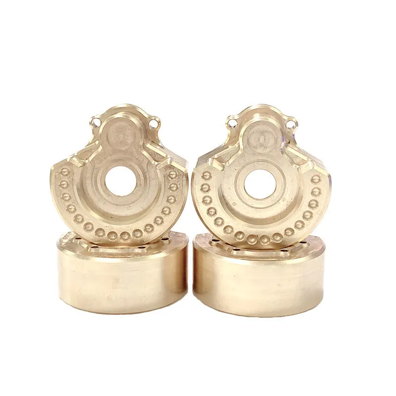 2Pcs Trx4 Brass Contrappeso Balance Weight Portal Drive Housing Per 1:10 Rc Crawler Trxs Trx-4