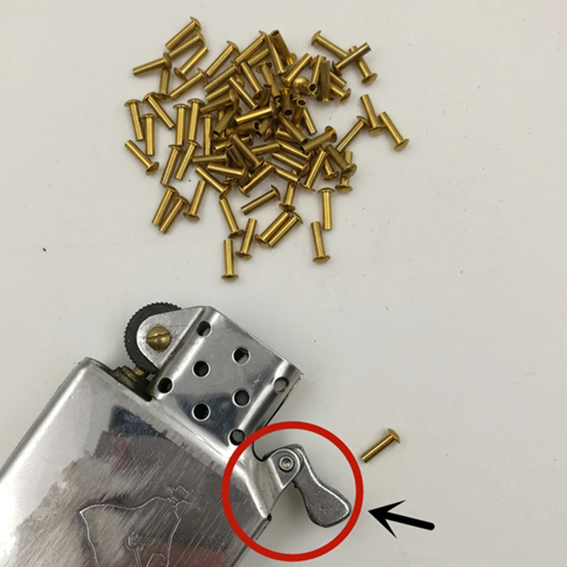 10 Pezzi Di Ricambio Golden Copper Pendulum Cam Rivetti Per Zippo Zorro Kerosene Lighter Riparazione Universale Servizio Fai Da Te Parti Interne