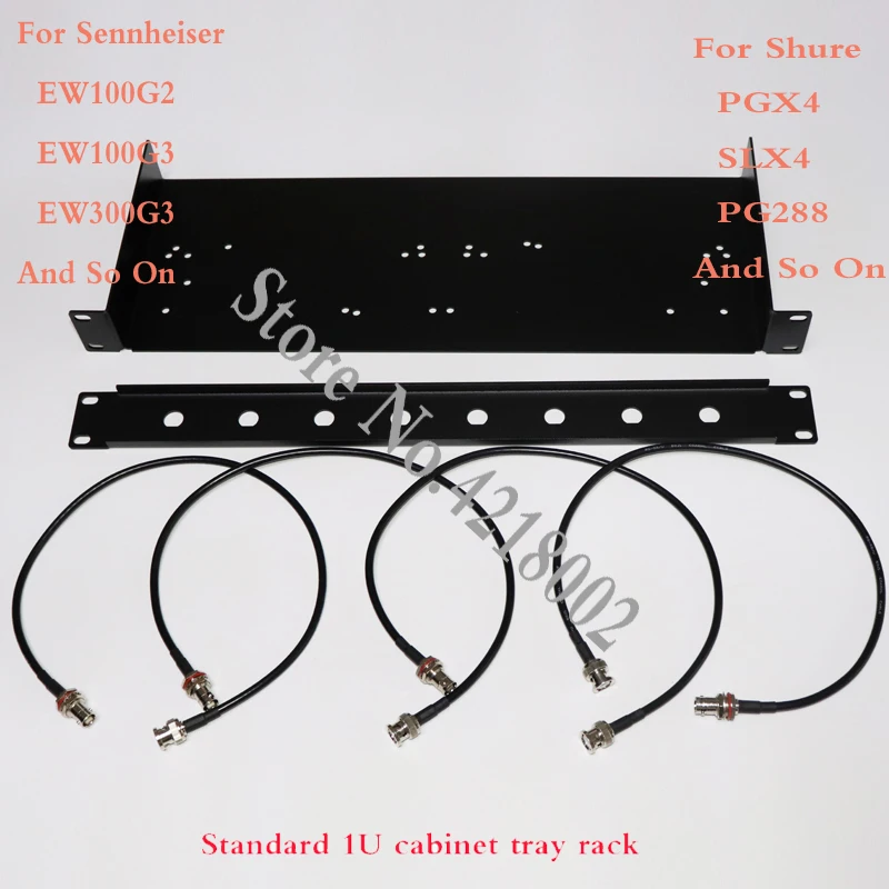 Microfono Senza Fili Cremagliera Staffa Di Montaggio Rack Kit Per Sennheiser G2 G3 Shure Pg288 Pgx4 Slx4 Ricevitore Per Microfono Wireless