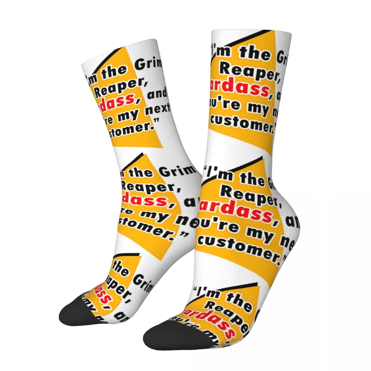 Divertente Crazy Compression Next Customer Sock For Men Hip Hop Harajuku Grim Fangango Game Happy Seamless Pattern Printed Boys