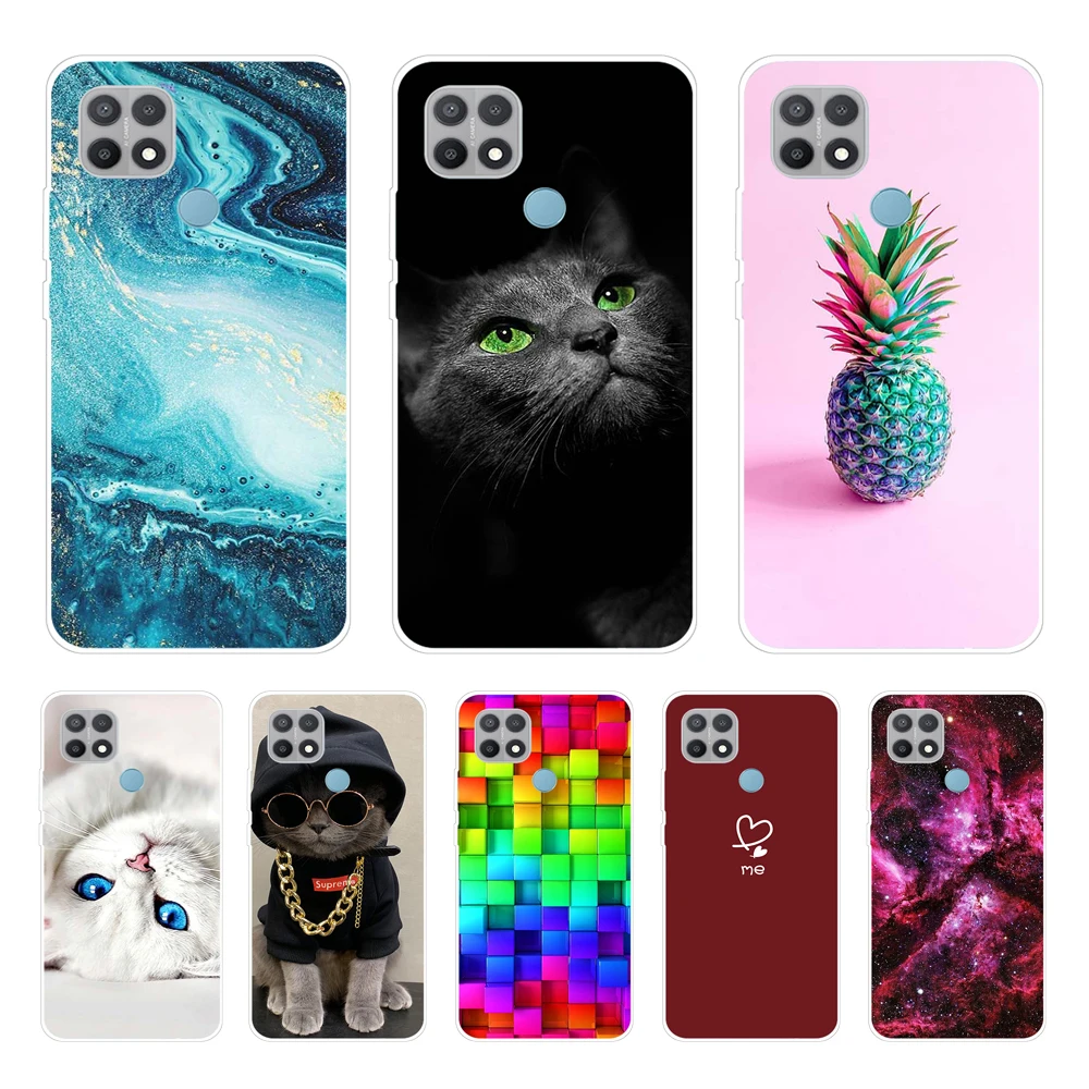 Per Oppo A15S Caso 6.52 & Cartone Animato Dipinto Morbido Tpu Cassa Del Telefono Per Oppo A15 A 15 Un 15Sm Oppo Cph2179 Back Cover Paraurti Coque Fund
