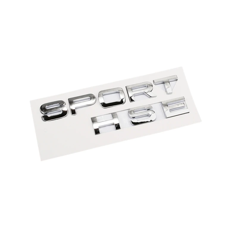 Car Styling Abs Chrome Silver Sport Hse Letters Emblem Car Rear Trunk Badge Sticker Per Land Range Rover Autobiology Discovery