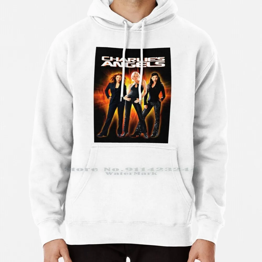 Charlies Angels Felpa Con Cappuccio Maglione 6Xl Charlies In Cotone Angels 2000S Cameron Kim Drew Barrymore Lucy Liu Mcg Donne Adolescenti Grandi