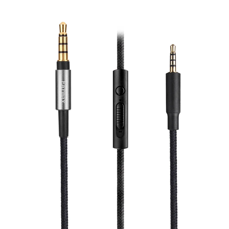 Cavo Audio In Nylon Con Microfono Per Creative Aurvana Live!2 Live2 Hitz Wp380 Aurvana Platinum/Gold Shure Aonic 40 50 Cuffie