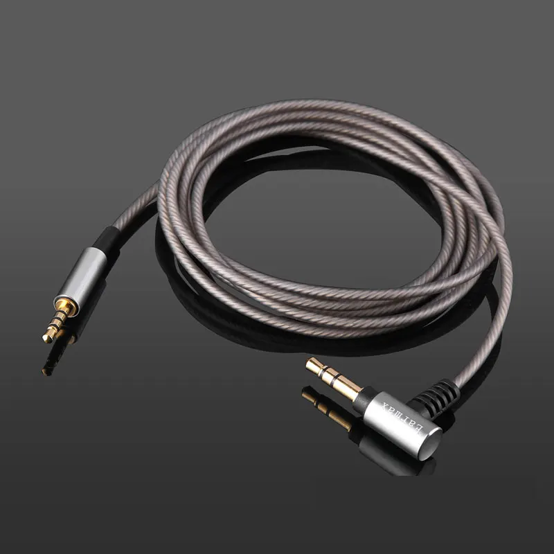 Nuovo!! Cavo Audio Placcato Argento Con Microfono Per Beyerdynamic Dt 240 Pro Dt240Pro Akg Y600Nc Y400Bt Shure Aonic 40 50 Cuffie