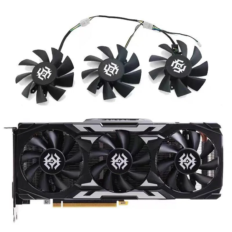 3 Pz Zotac Geforce Gtx 1660 Super X-Gaming Oc3 Pro Graphics Ventola Di Raffreddamento