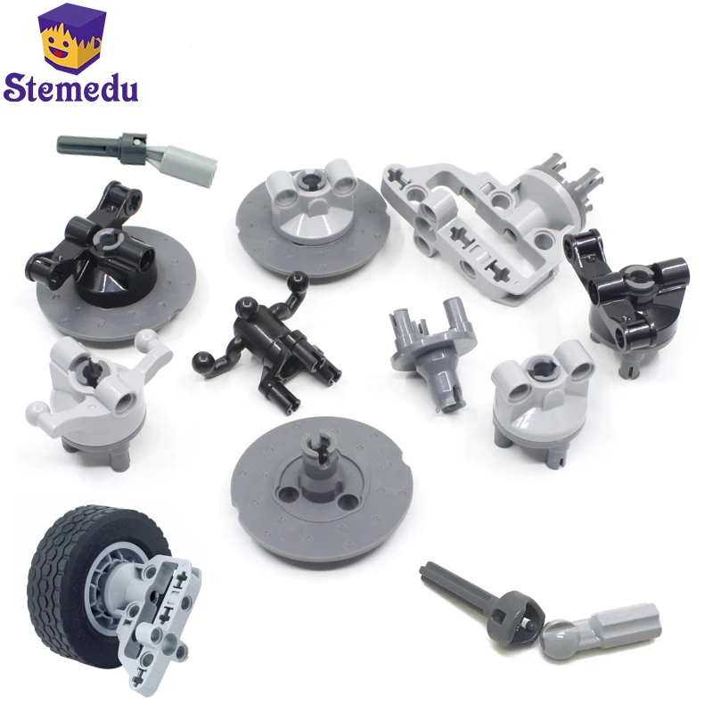 Sospensione Tecnica Mozzo Del Volante Portal Axle Housing Drive Combinazione Building Block Tire Car Drive Moc Parts 92908 3518