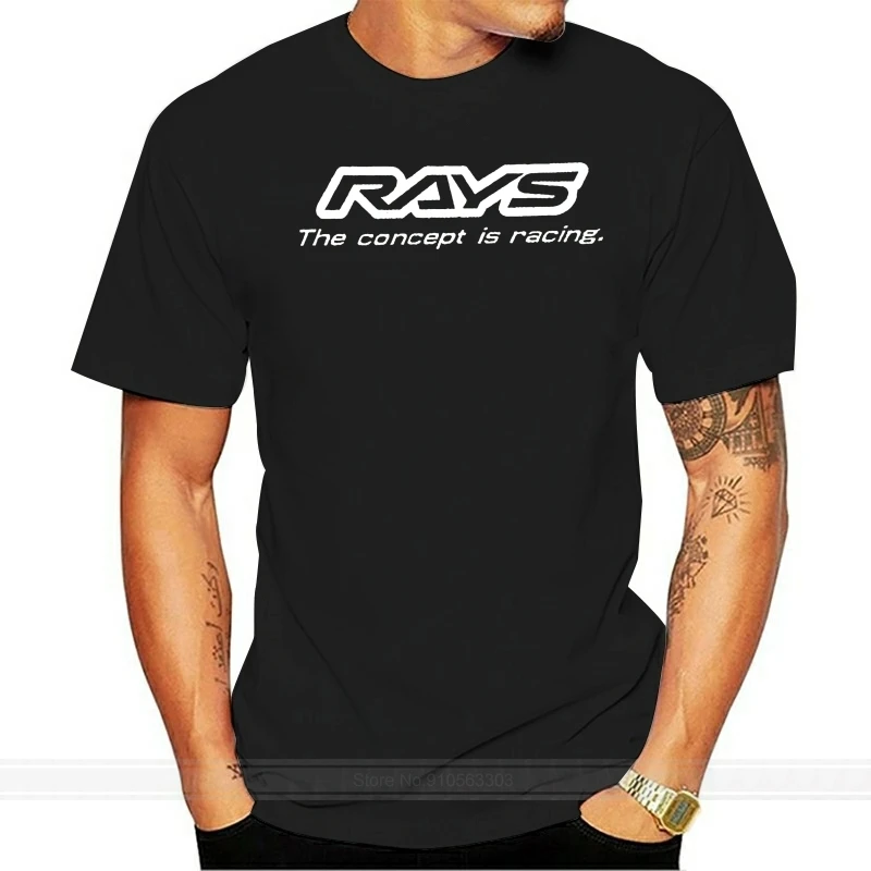 Nuovo Logo Rays Volk Racing T-Shirt Uomo Cotton Tshirt Uomo Summer Fashion T-Shirt Euro Size