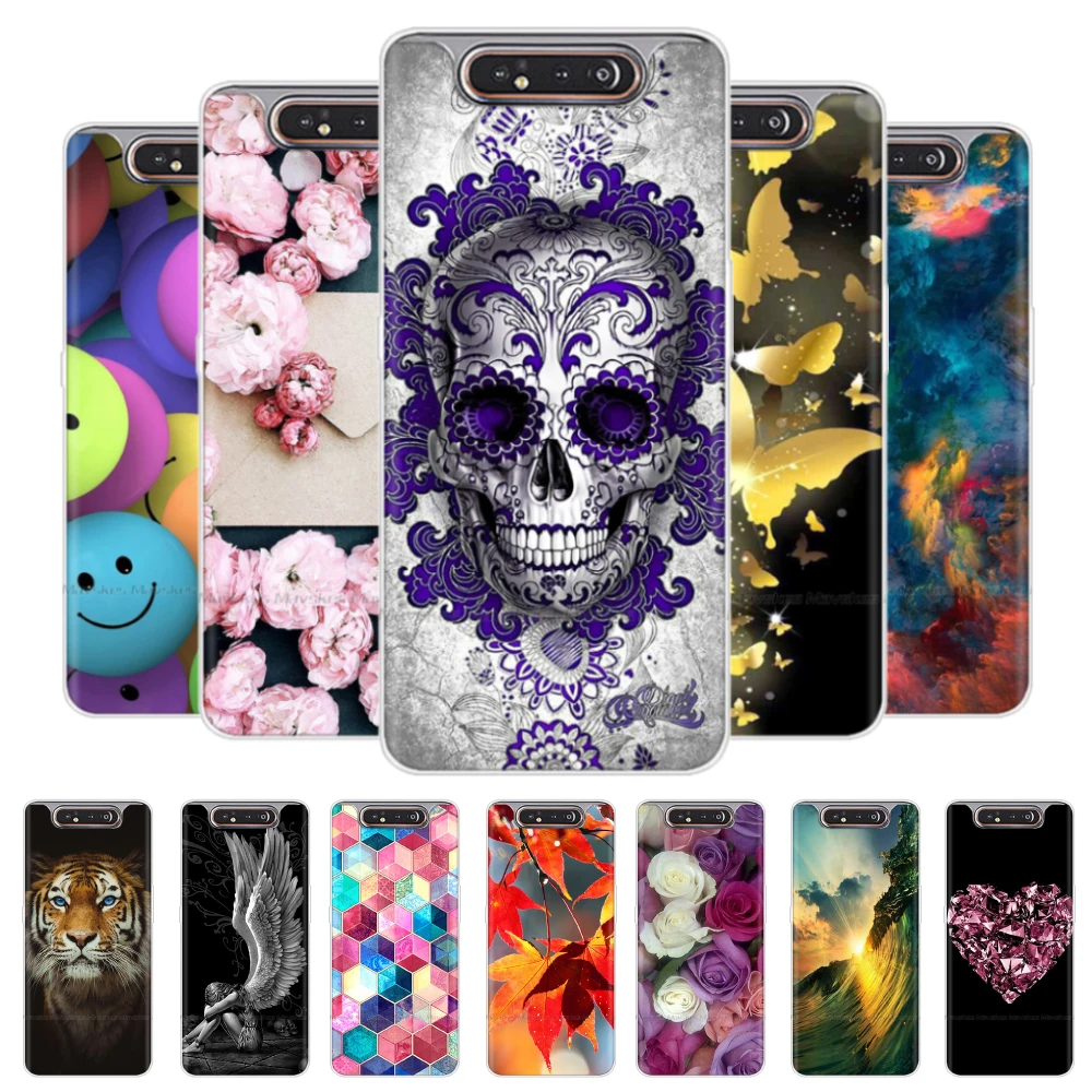 Per Samsung Galaxy A80 Custodia Cover Posteriore In Silicone Custodia Per Telefono Per Samsung A80 2019 A 80 Galaxy A80 A805F A805 Sm-A805F/Ds Custodi