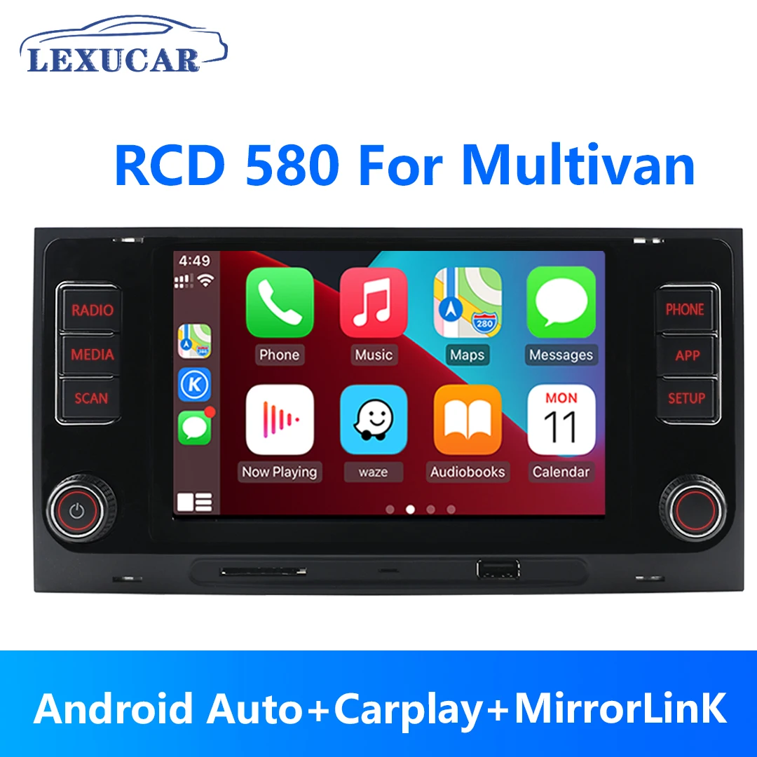 Android Auto Car Radio Carplay Multimedia Per Vw Volkswagen Touareg Transporter T5 Multivan 2003 - 2015 Anni Navi Touch Screen