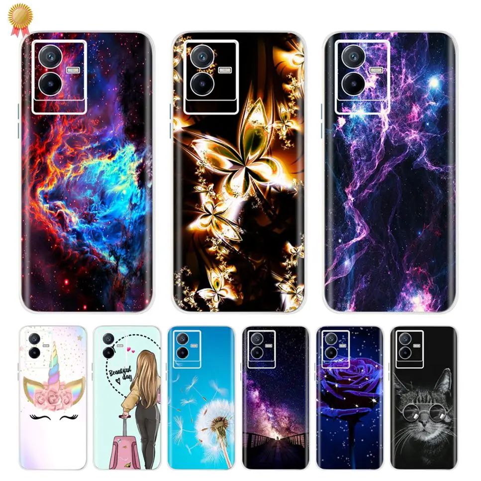 Per Vivo Iqoo Z6X Z6Pro 5G Custodia Vivo Iqoo Z6 44W Cover Posteriore In Silicone Per Vivo Iqooz6 Iqoo Z 6 Z6 X Pro Z6X Z6Pro Custodia Per Telefono Fu