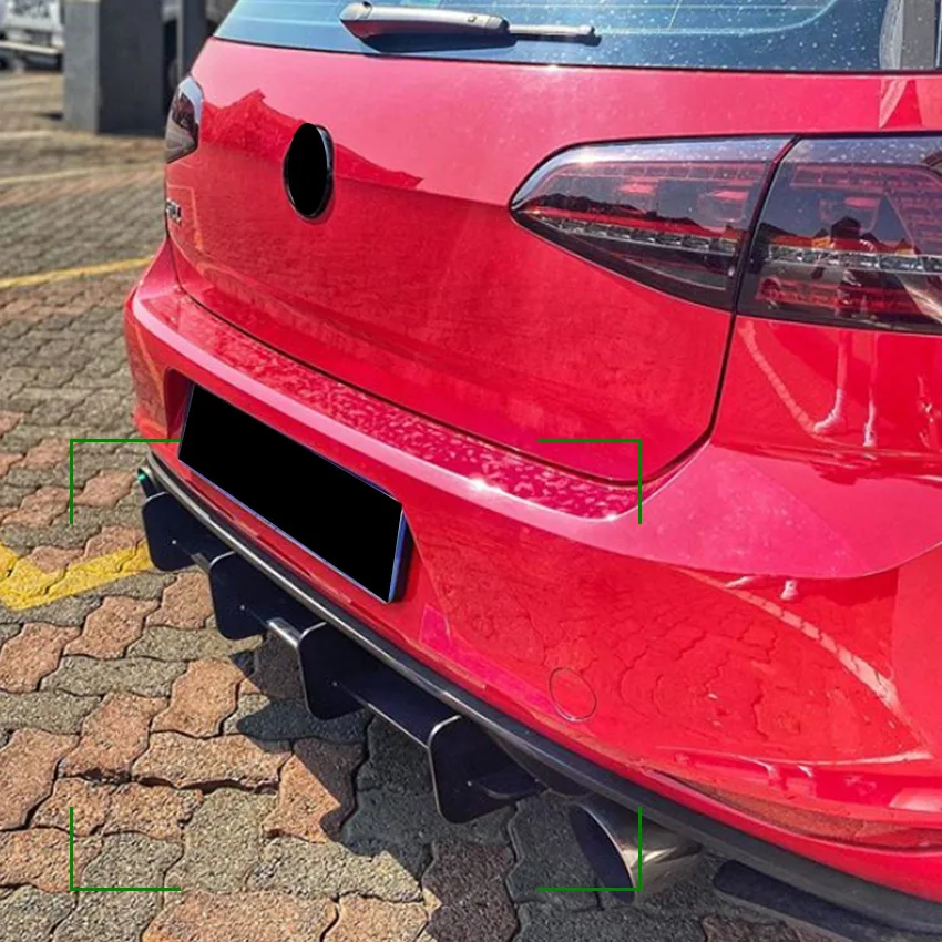 Per Vw Volkswagen Golf 7 Gti Golf 7 Gti Labbro Posteriore Air Knife Tail Lip Lama Posteriore Spoiler Modifica Body Kit Splitter Cover Trim