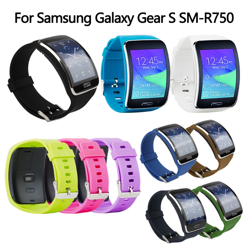 Cinturini Di Ricambio Per Samsung Galaxy Gear S Sm-R750 Smart Watch Strap Soft Tpu Classic Watch Band Per Samsung Gear S Bracciale