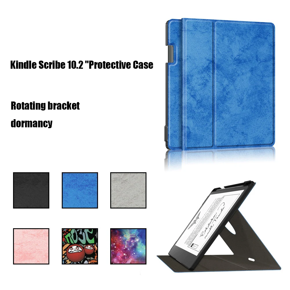 Adatto Per Kindle Scribe 10.2 "Custodia Protettiva Ebook Kindle Scribe Custodia In Pelle Custodia Protettiva Con Supporto Girevole