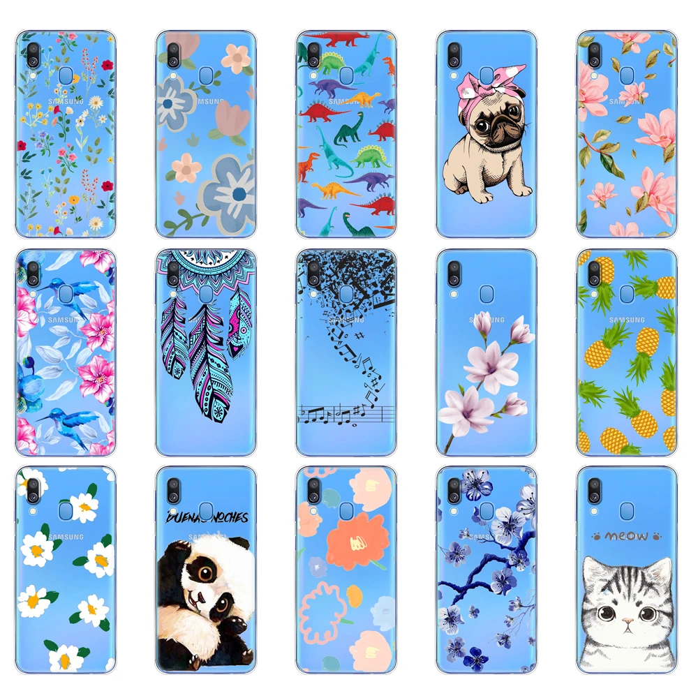 Per Samsung A40 Custodia Morbida Cover Posteriore In Silicone Per Samsung Galaxy A40 Galaxy A40 A405 A405 Sm-A405F A405F Cartoon