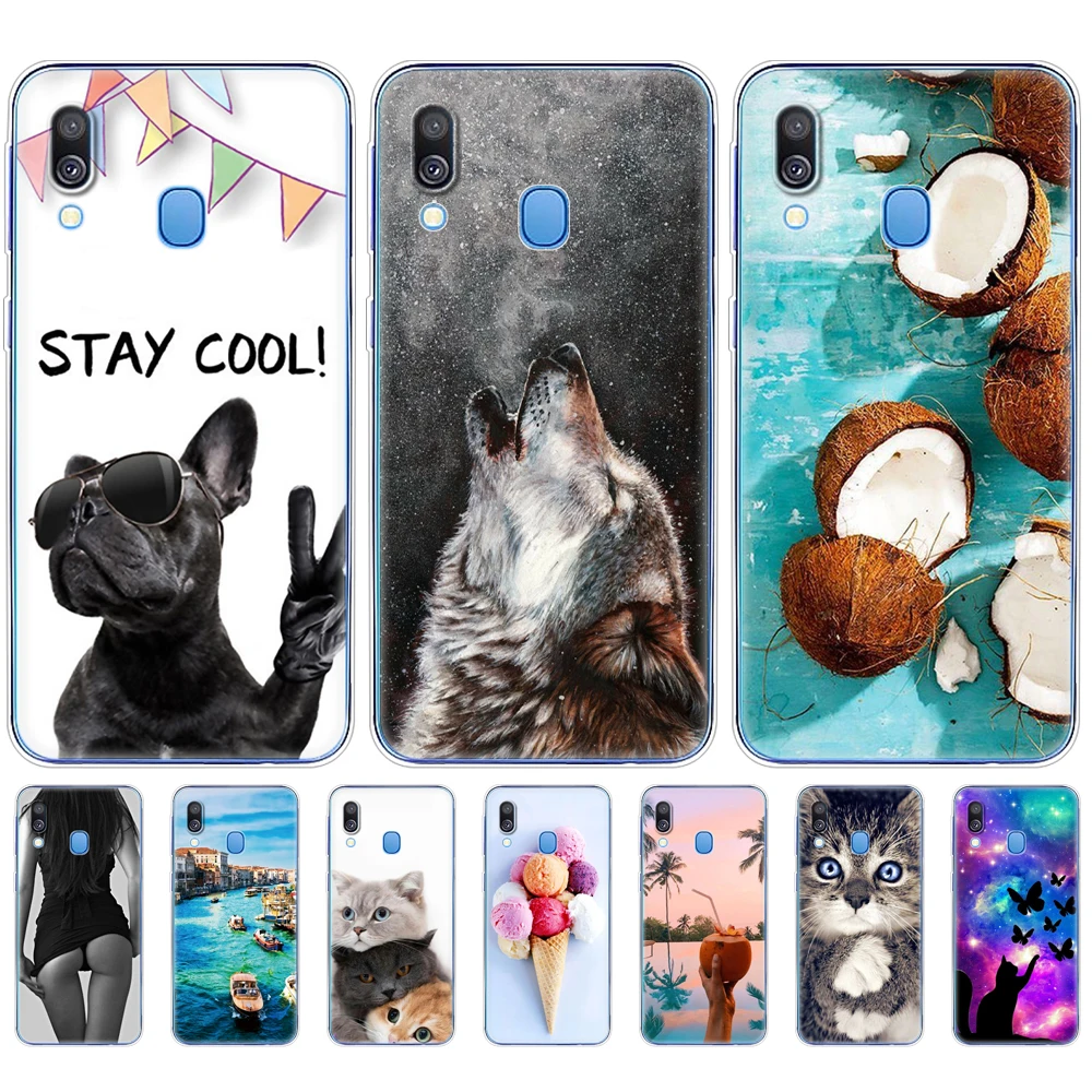 Custodia Per Samsung A40 Cover Posteriore In Silicone Morbido Per Samsung Galaxy A40 Galaxy A40 A405 A405 Sm-A405F A405F Estate