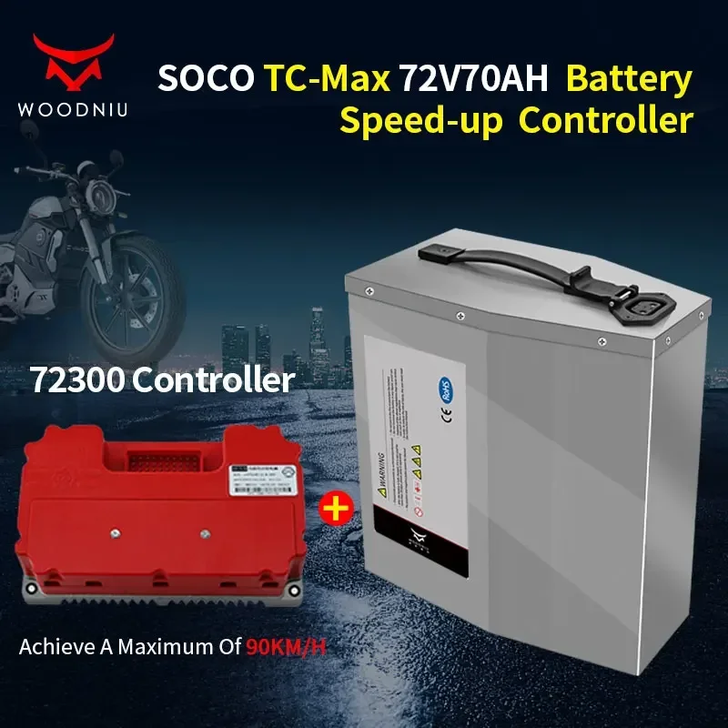 Per Super Soco Tc Max Batteria 70V 70Ah Controller Caricabatterie Rapido Batterie Per Moto Di Ricambio Diretto Bluetooth Di Grande Capacità