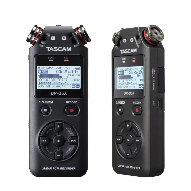 Originale Tascam Dr-05X Versione Aggiornata Dr-05 Registratore Vocale Professionale Mini Usb Penna Di Registrazione Digitale