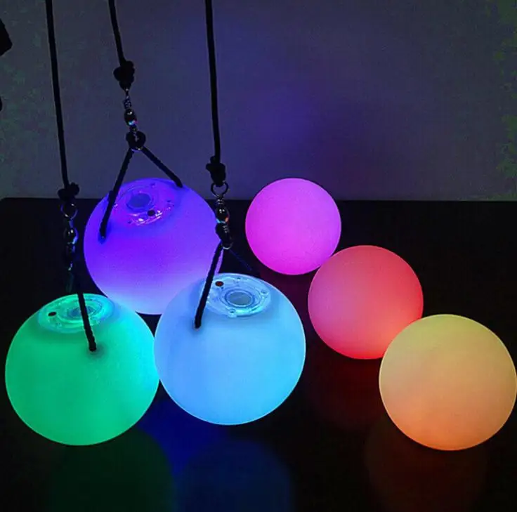 Led A Mano Oggetti Di Scena Delle Donne Di Vendita Calda Led Poi Generata Sfere Per Gli Accessori A Mano Puntelli Danza Del Ventre In Vendita 50Pcs Sn