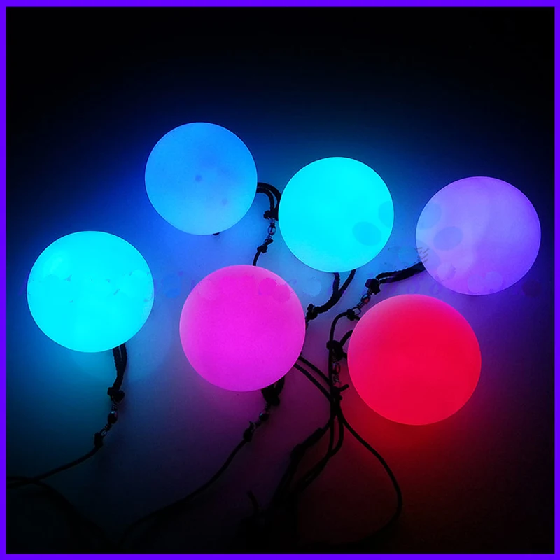 1Pc Danza Del Ventre Led Poi Palla Lanciata Per Le Donne Danza Professionale Puntelli A Mano Led Light Poi Balls Accessori Per La Danza Del Ventre