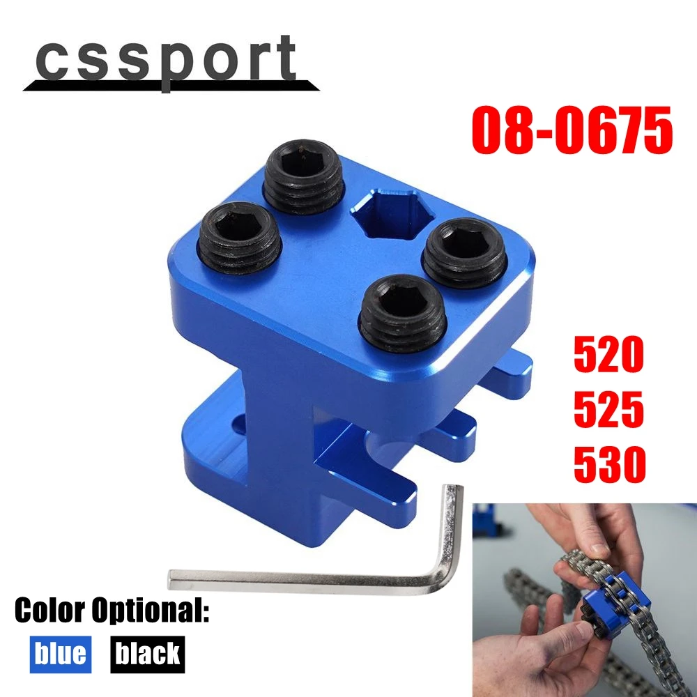 Lega Di Alluminio Motion Pro Chain Master Link Press Tool Per Moto Atv 520 525 530 Anodizzato Blu Nero Parti 08-0675 Xlb-1066