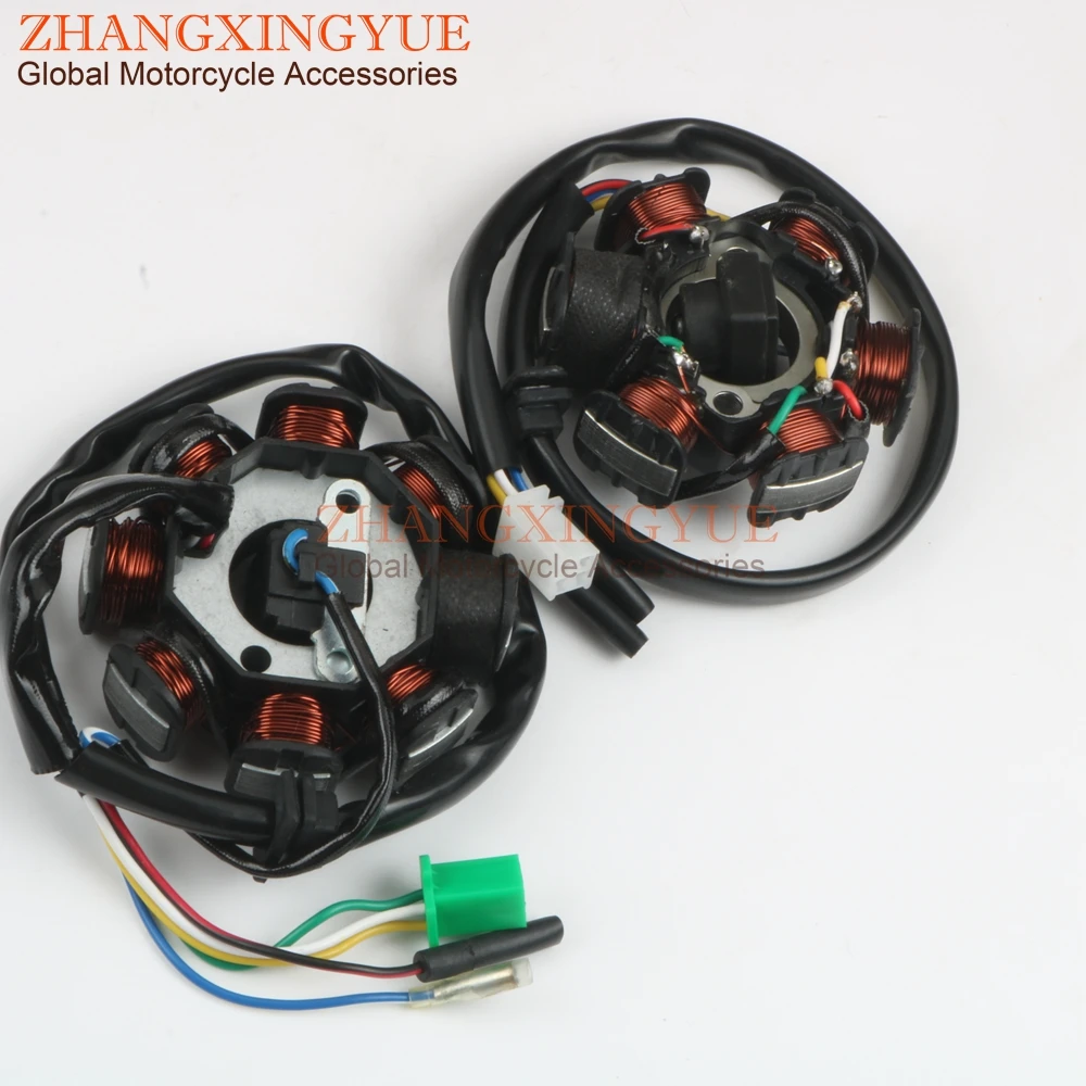 Motorino Di Accensione Statore 6-8 Bobine Per Kreidler Rmc D Rmc F 125Cc Gy6 125/150 152Qmi 157Qmj 4- Corsa