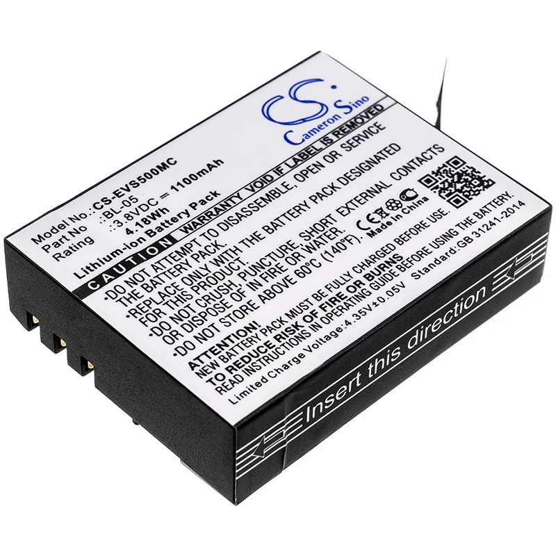 Batteria Ezviz 1100 Da Bl-05 Mah Per S5 Plus S5 Plus Sports
